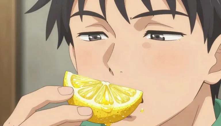 Visual representation of "sour" - Having a taste like a lemon or vinegar