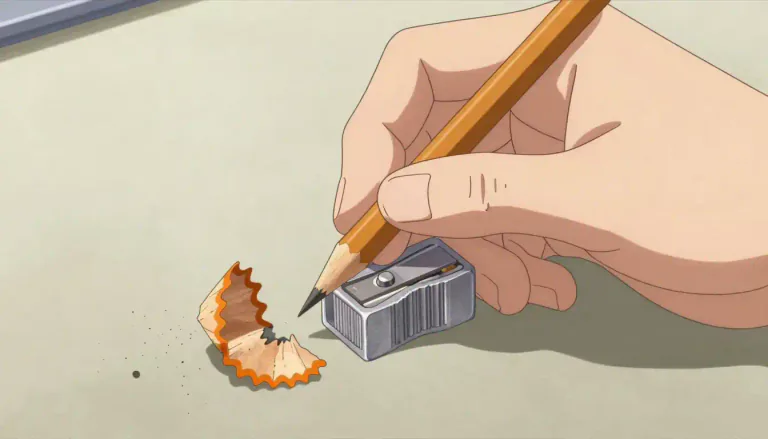 Visual representation of "sharpen" - To make or become sharp or sharper