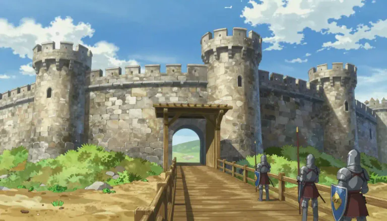 Visual representation of "fort" - A building used by soldiers to protect against an attack