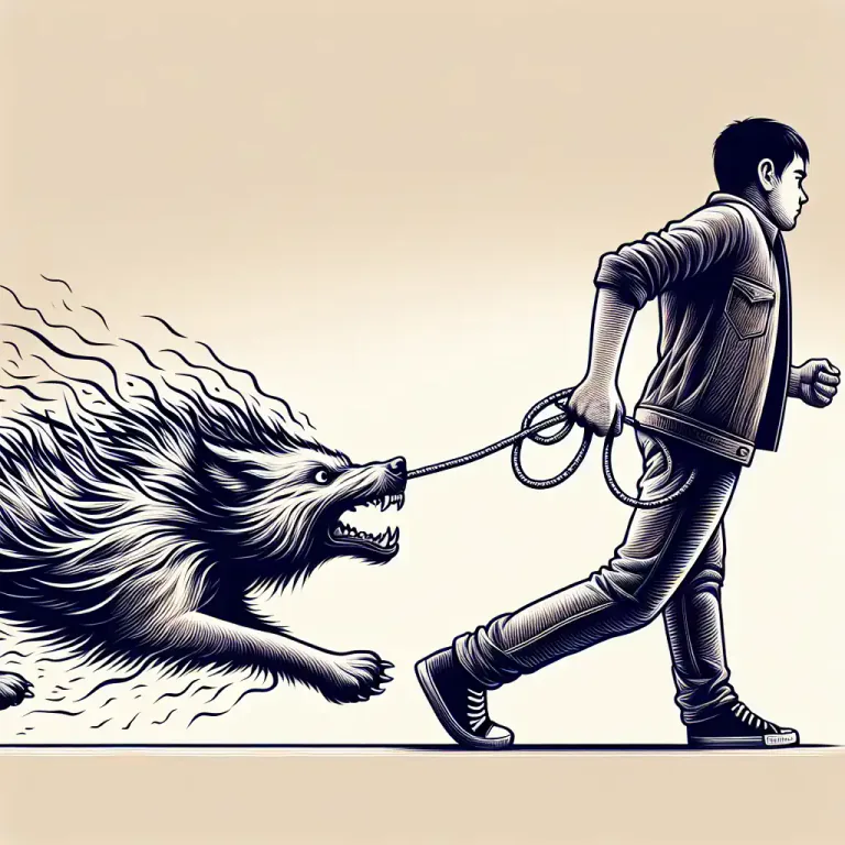 Visual representation of "check" - To stop, slow down or control something.