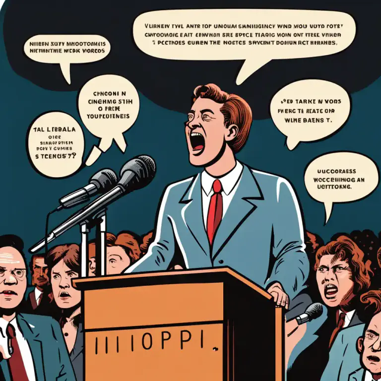 Visual representation of "spin" - To present a version of events designed to influence public opinion.