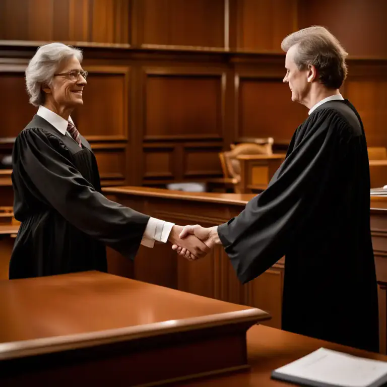 Visual representation of "party" - One of the groups involved in a legal matter, dispute or deal