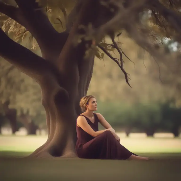 Visual representation of "be having a moment" - Experiencing a brief period of emotional intensity or deep thought.