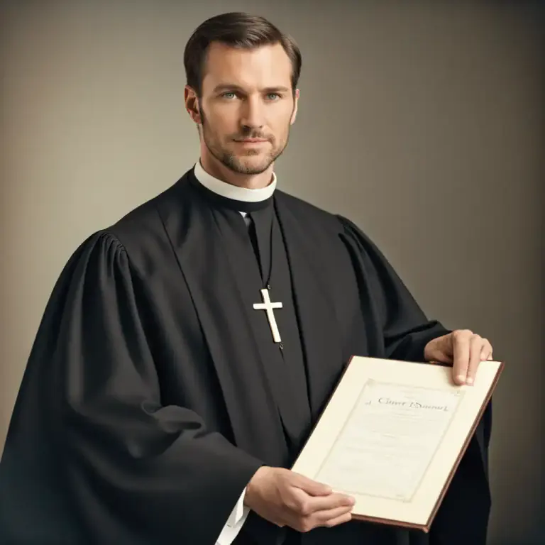 Visual representation of "cloth" - The clergy of the Christian Church.
