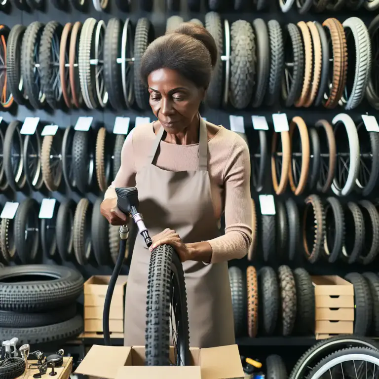 Visual representation of "airhead" - A type of adapter for inflating different kinds of tires