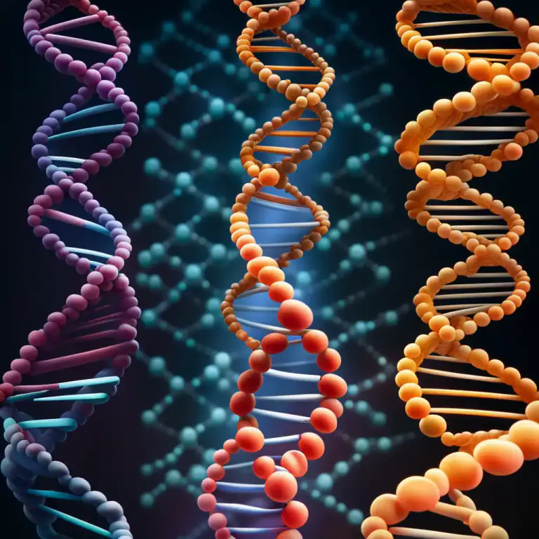 Visual representation of "sequence" - An arrangement of DNA, RNA, or amino acids in a certain order.