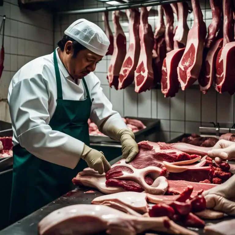 Visual representation of "offal" - Refuse or waste parts especially of a butchered animal.