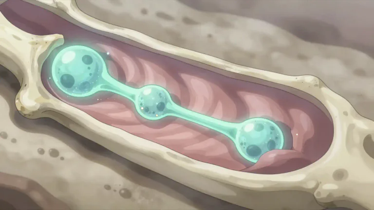 Visual representation of "osteoblast" - A type of cell responsible for bone formation, producing the bone matrix and promoting mineralization.
