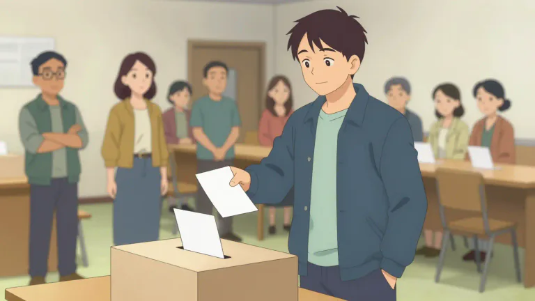 Visual representation of "elector" - A person who has the right to vote in an election.