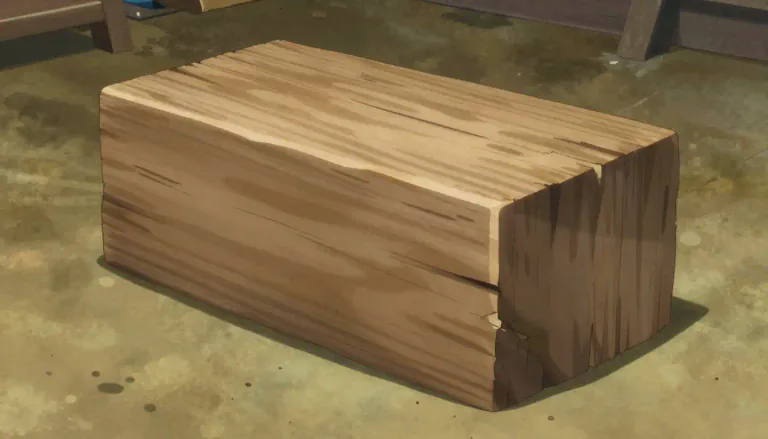 Visual representation of "block" - A large piece of something solid.