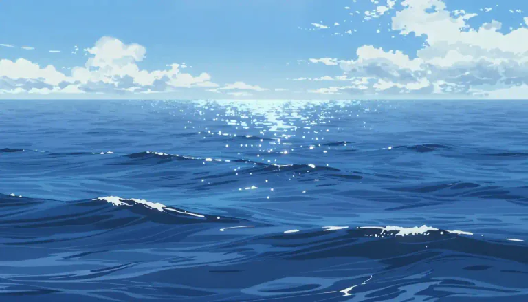 Visual representation of "sea" - The large body of salt water that covers most of the earth.