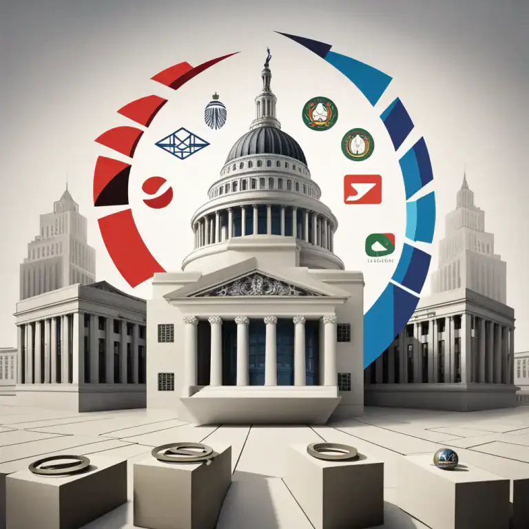 Visual representation of "bloc" - In context of business, a group of companies who join together to form a coalition to achieve common objectives.