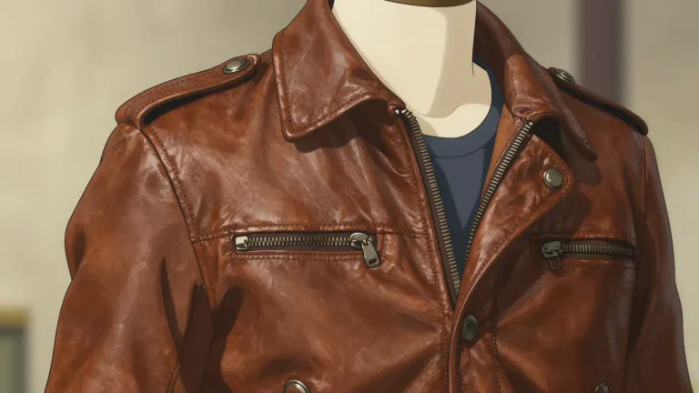 Visual representation of "leathern" - Relating to or made of leather; having the characteristics of leather.
