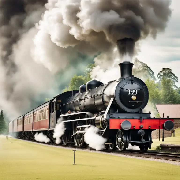 Visual representation of "steam up" - To power or drive a steam engine.