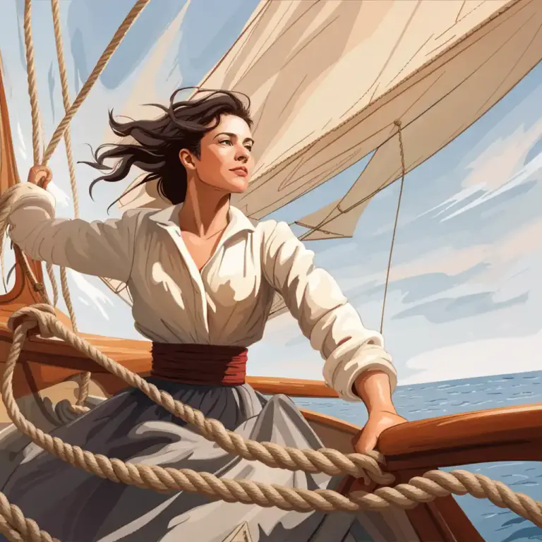 Visual representation of "take up the slack" - To adjust a rope, cable etc. so that it is tight.