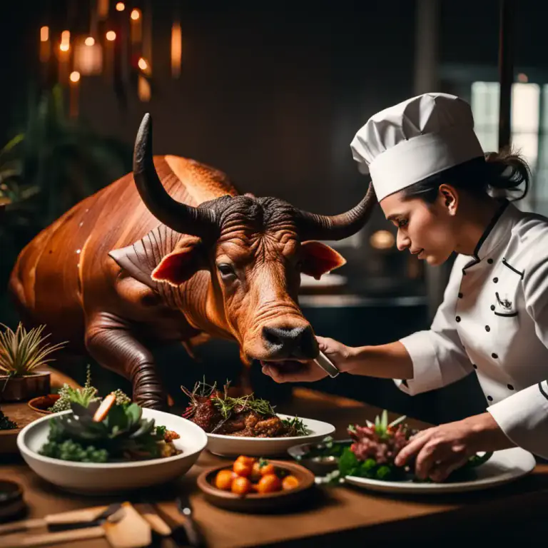Visual representation of "ox" - Meat from an ox