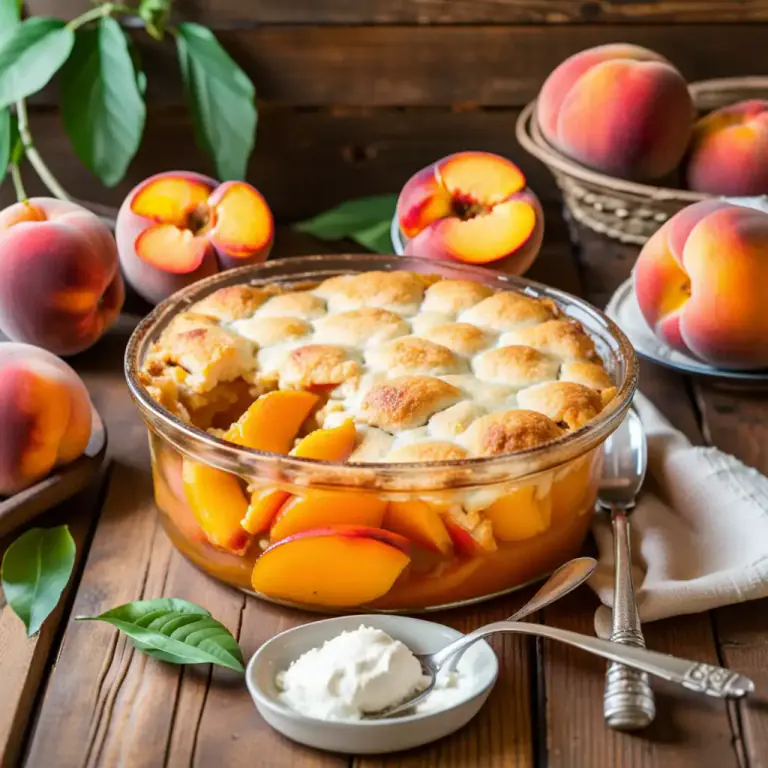 Visual representation of "cobbler" - A dessert made of fruit baked with a crumbly topping.