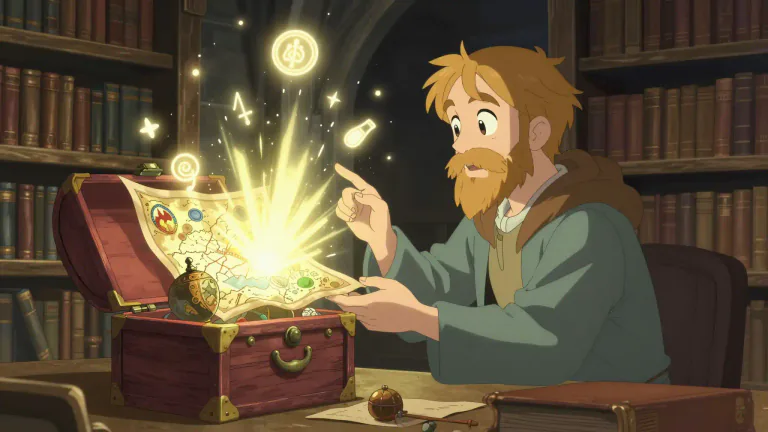 Visual representation of "revelatory" - Making something known or shown for the first time