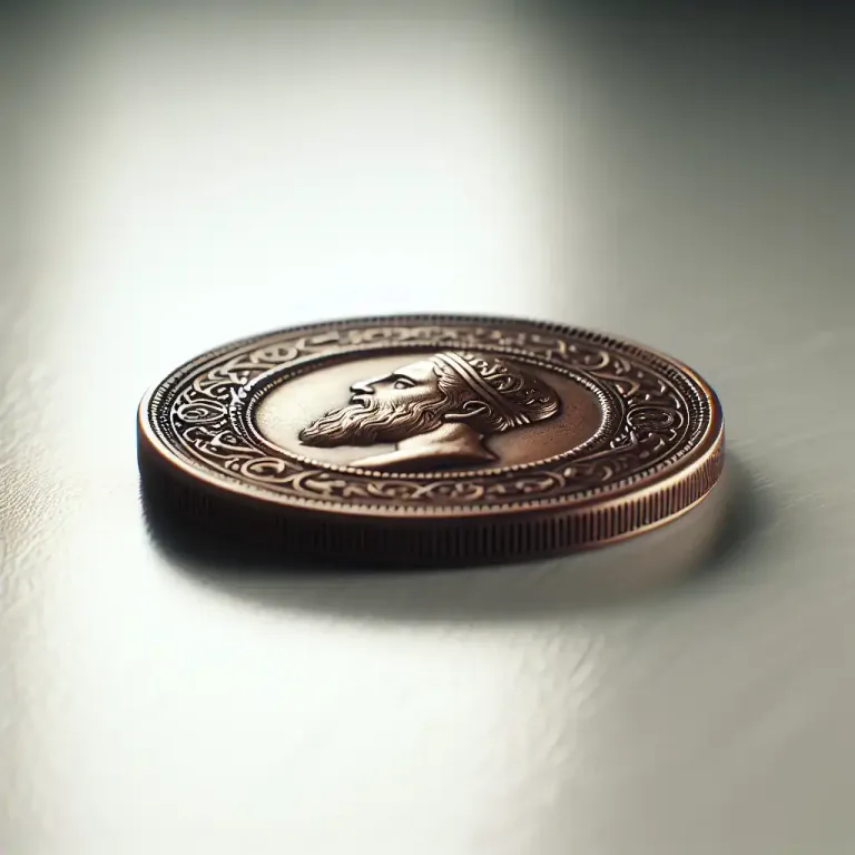 Visual representation of "a pretty penny" - A large amount of money.