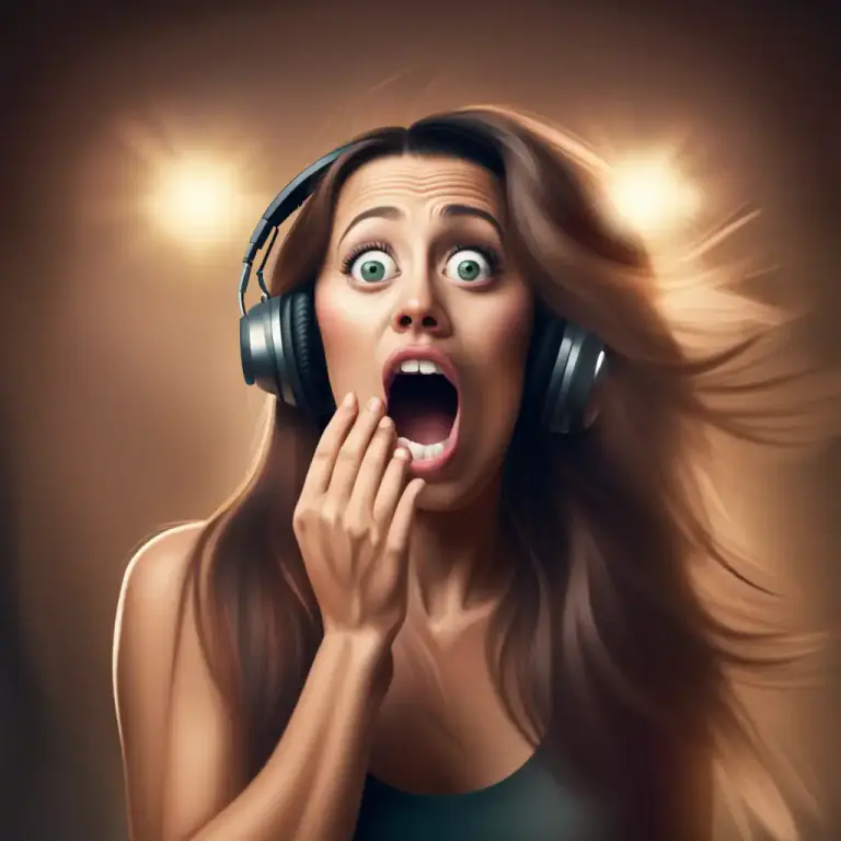 Visual representation of "blow away" - To surprise or impress someone a lot with exceptional qualities