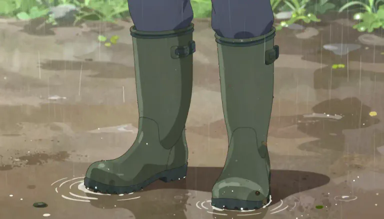 Visual representation of "gumboot" - A type of waterproof boot made of rubber or a rubber-like material, commonly worn in wet conditions.