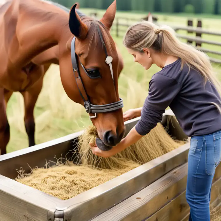 Visual representation of "hay" - To feed animals with hay