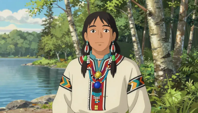 Visual representation of "ojibway" - A member of an indigenous people originally from the Great Lakes region of North America.