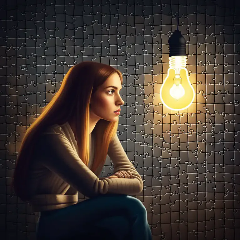 Visual representation of "aha" - An instance of suddenly understanding something or solving a problem.