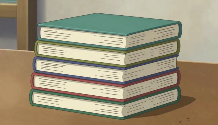Visual representation of "stack" - A pile of objects, typically one that is neatly arranged