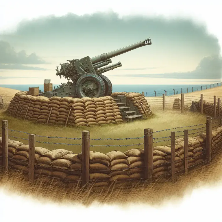 Visual representation of "emplacement" - In military term, it means a prepared position for weapons or military equipment