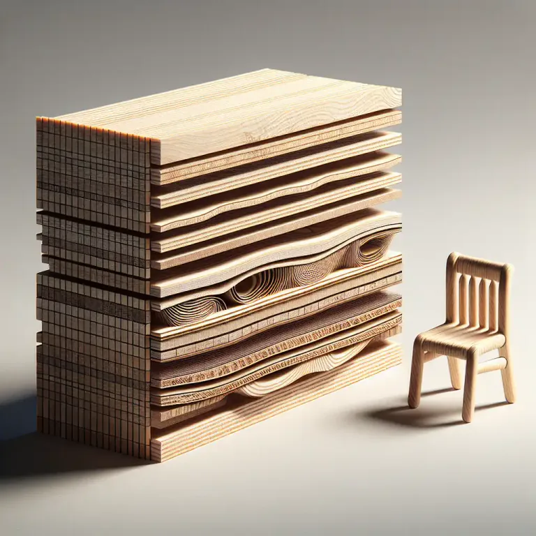 Visual representation of "laminated" - Arranged in layers or sheets