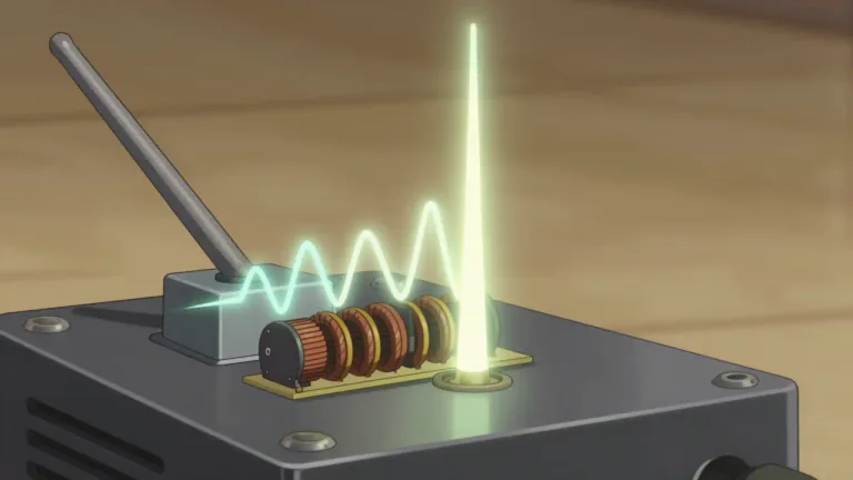 Visual representation of "amplify" - In electronics, to increase the amplitude of an electrical signal.