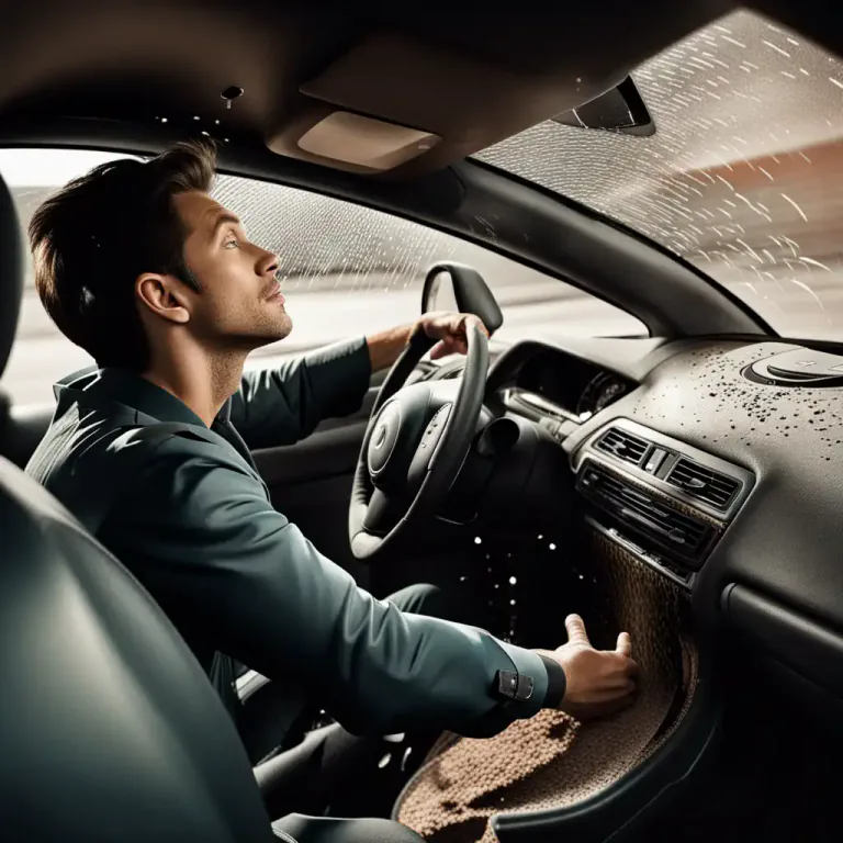 Visual representation of "roof" - The top interior part of a vehicle.