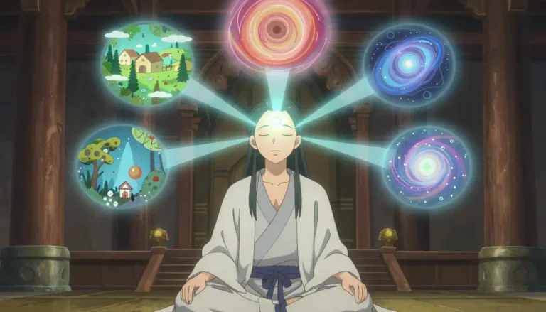 Visual representation of "clairvoyance" - The ability to gain direct knowledge or information about something without using your physical senses or without proof