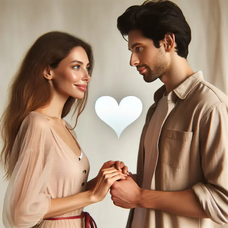 Visual representation of "relationship" - A romantic or sexual connection between two people