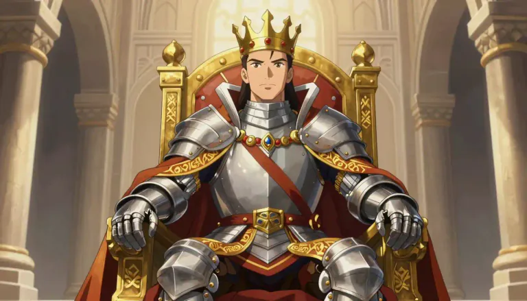 Visual representation of "kingly" - Related to or suitable for a king.