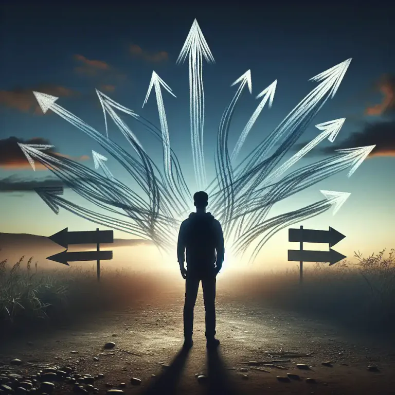 Visual representation of "be into something" - To be very interested or involved in something.