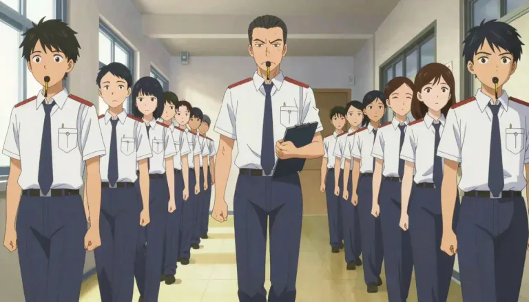 Visual representation of "regimentation" - The strict control of people's behavior or actions
