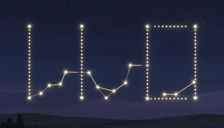 Visual representation of "alignment" - The arrangement of something in a line, or organized in a right way.