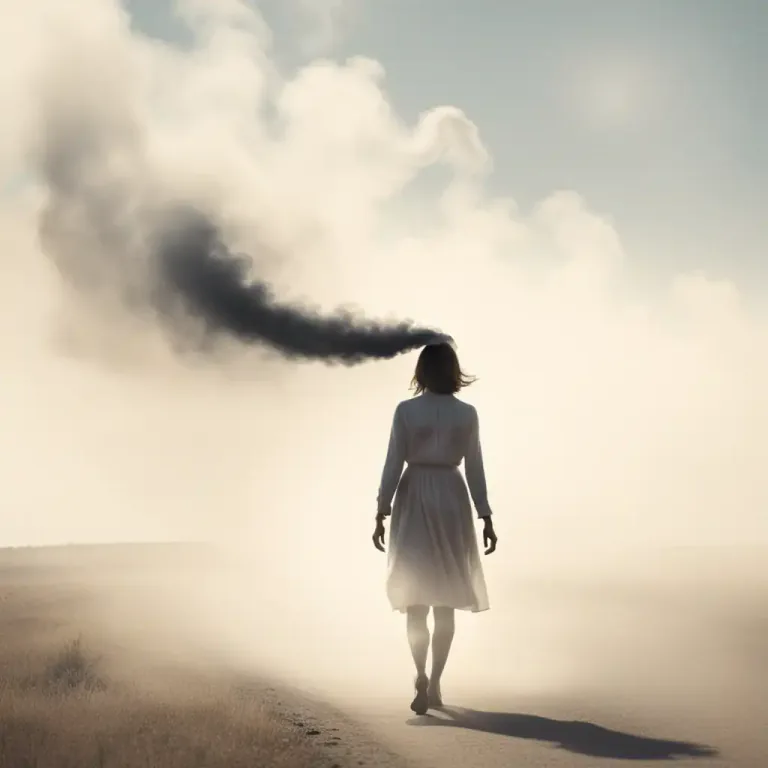 Visual representation of "poof" - Used to show something disappearing suddenly or unexpectedly