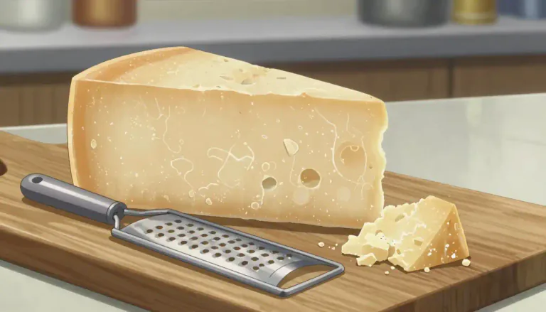 Visual representation of "parmesan" - A type of hard cheese from Italy, often used grated on pasta
