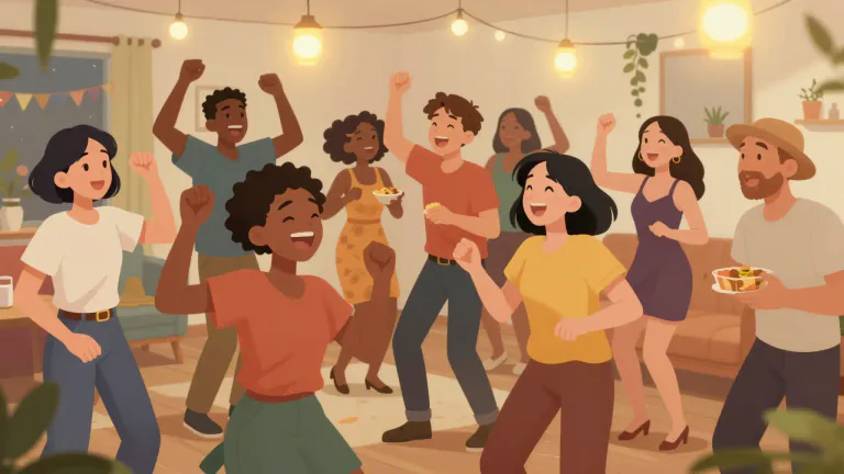 Visual representation of "the more the merrier" - More people or things bring more joy or fun, or make an event better.