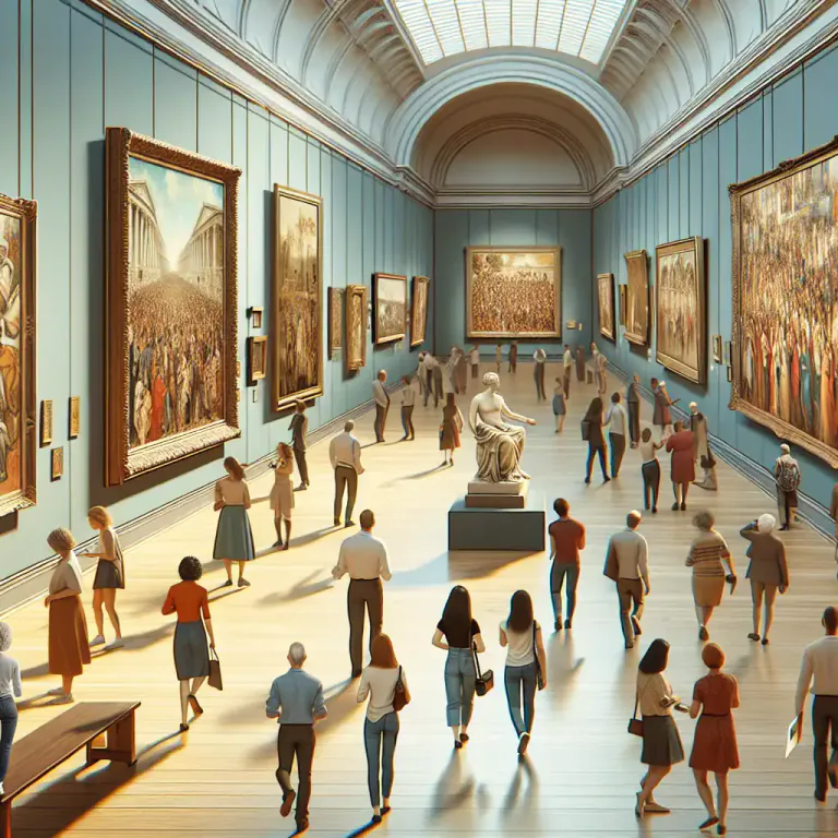 Visual representation of "panorama" - A thorough presentation of a subject