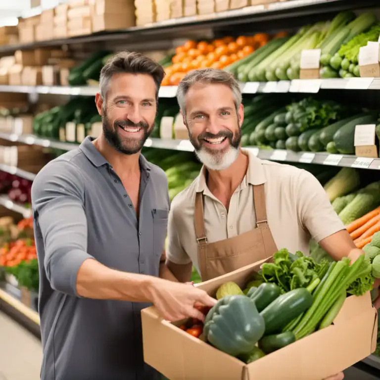 Visual representation of "middleman" - A person who buys goods from producers and sells them to retailers or consumers.