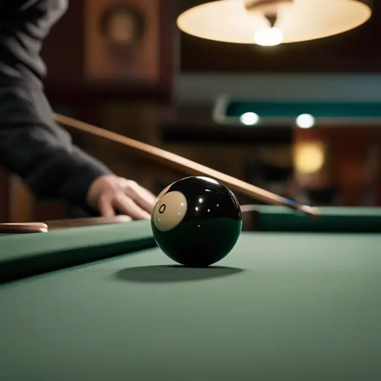 Visual representation of "pocket" - In the game of pool, one of the six holes.