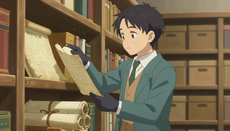 Visual representation of "archivist" - A person who takes care of or maintains archives.