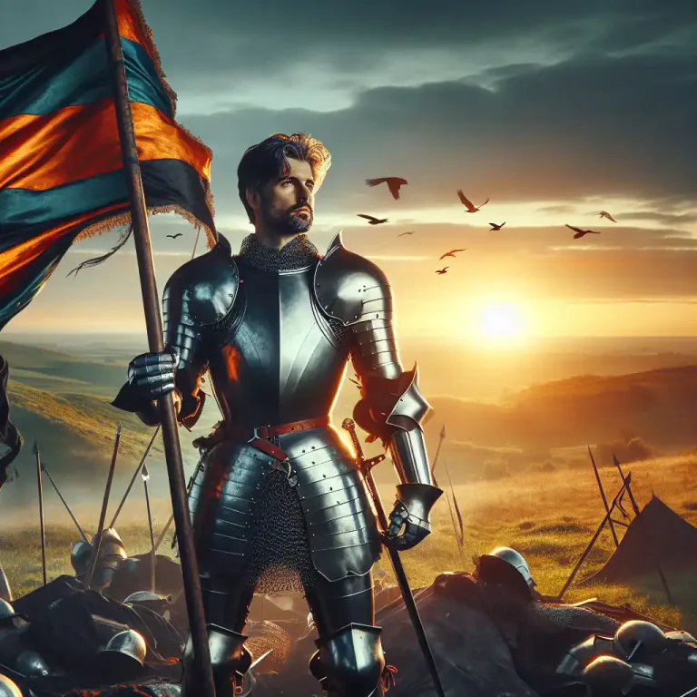 Visual representation of "victor" - A person who is victorious or successful.