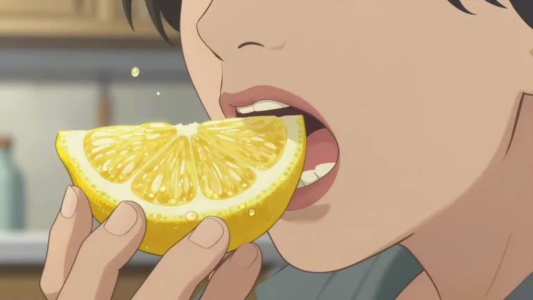Visual representation of "tart" - Having a sharp, sour taste