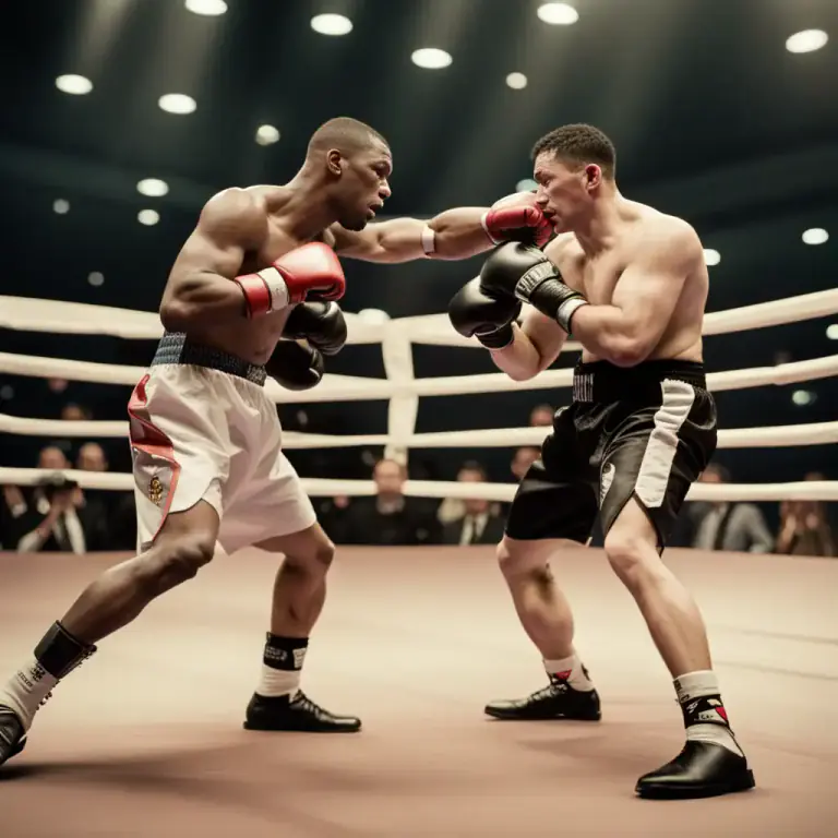 Visual representation of "land a blow, punch, etc." - To successfully hit someone or something