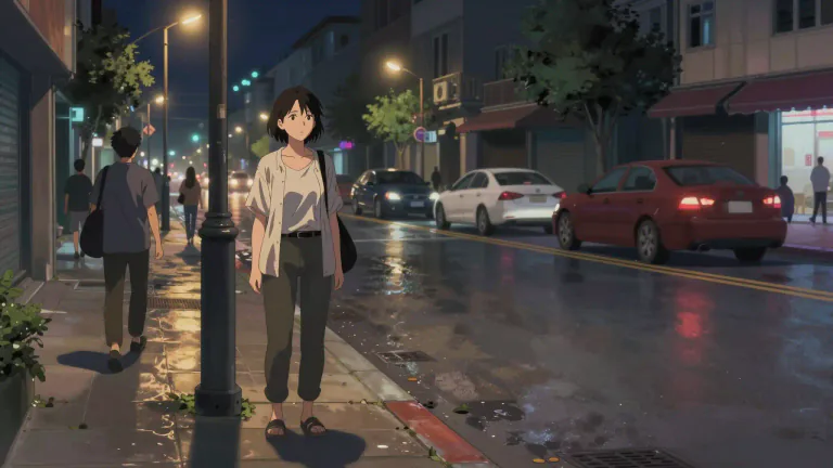 Visual representation of "streetwalker" - A person who sells sex for money on the streets.